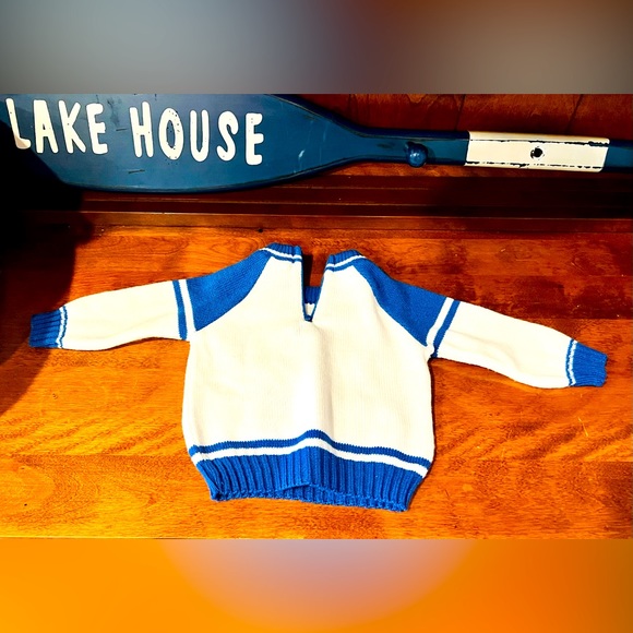 Vintage Football Sweater Number 12  Size 6 - 9 Month Old Baby - Picture 5 of 6